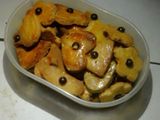 kue kering dasar dengan kacang