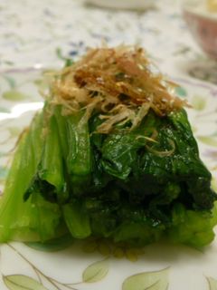 Foto resep Salad Komatsuna Jepang (Ohitashi Komatsuna)