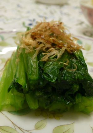 Foto resep Salad Komatsuna Jepang (Ohitashi Komatsuna)