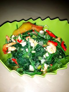 Foto resep Tumis Daun Pucuk Labu Siam Udang 