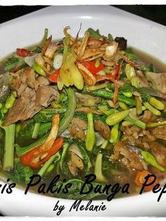 Foto resep Tumis Pakis Bunga Pepaya
