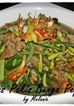 Foto resep Tumis Pakis Bunga Pepaya