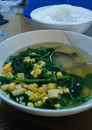 Foto resep sayur bayam bening asik