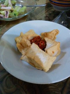 Foto resep tahu goreng dengan sambal