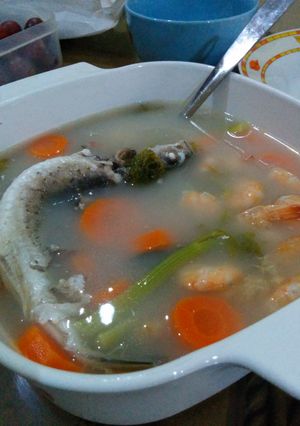 Foto resep sop makanan laut