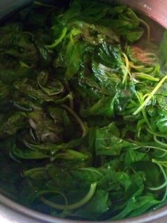 Foto resep sayur bening bayam