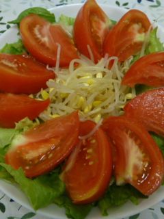 Foto resep Salad Tomat Toge Ponzu Dressing