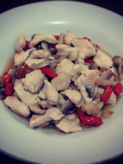 Foto resep ayam tumis jamur