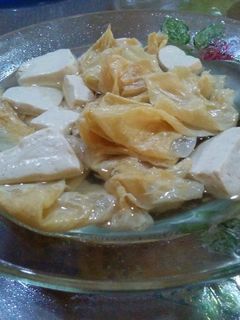 Foto resep sup kembang tahu praktis