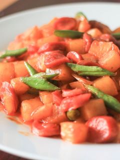 Foto resep Balado Kentang Sosis