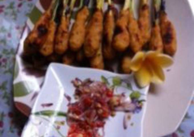 Sate ayam lilit khas bali #MasakanBalinustra foto resep utama