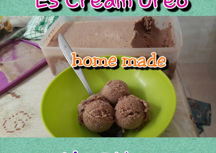 Cara Gampang Membuat Es Cream Oreo Lekker Laziisss…, Bisa Manjain Lidah