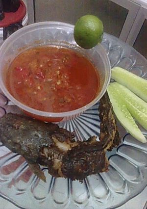 Foto resep sambal pecel lele