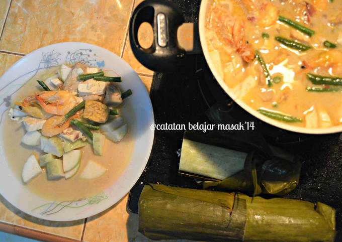 Ternyata ini loh! Bagaimana cara memasak Lontong Sayur Udang  lezat