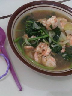 Foto resep Tumis Bayam Cah Udang