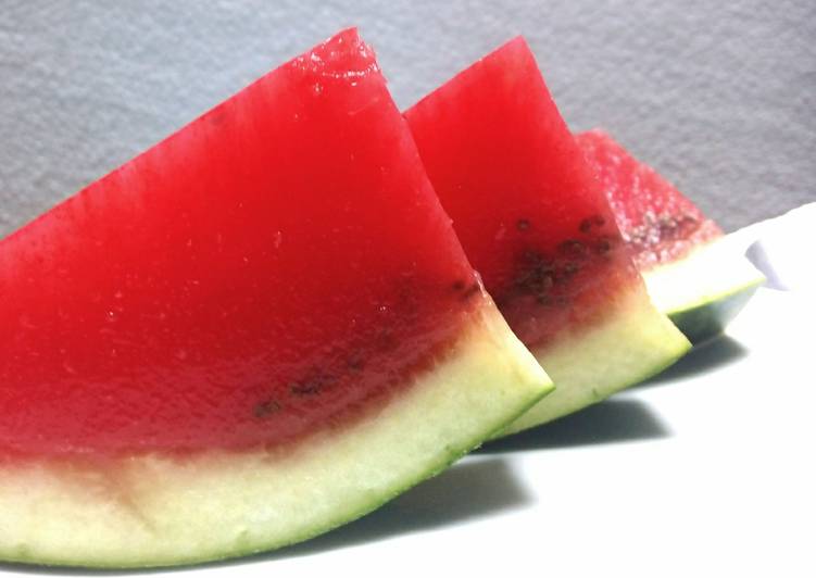 Red Watermelon Pudding