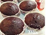 Eggless Moist Chocolate Cupcake, cake tanpa telur, tanpa mikser, resep mudah & anti gagal.