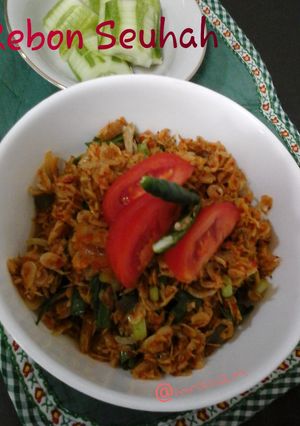 Foto resep Rebon Seuhah (Udang Kering Pedas)