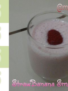 Foto resep StrawBanana Smoothies