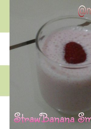 Foto resep StrawBanana Smoothies
