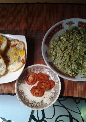 Foto resep nasi goreng ijo 