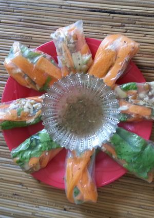 Foto resep Rice Paper with veggies and meat