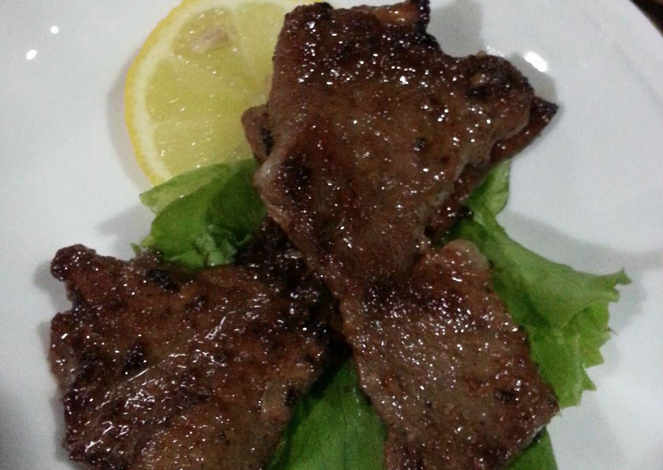 Grilled Meat (Daging Panggang Kecap Inggris)