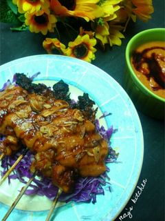 Foto resep Sate Jamur Tiram Saus Kacang