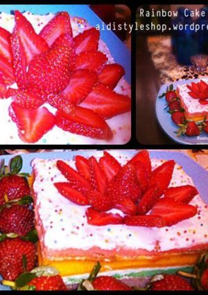 Foto resep Rainbow Cake Ny. Liem
