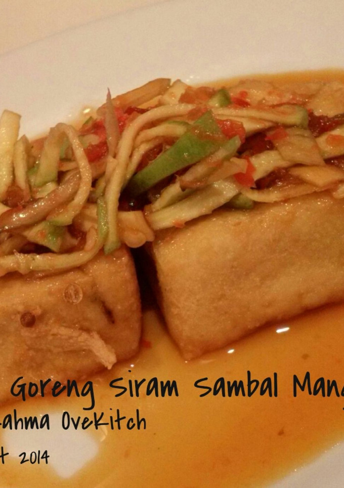 Foto resep Tahu Goreng Siram Sambal Mangga