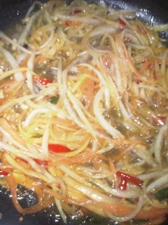 Foto resep Tumis Pepaya Pedas