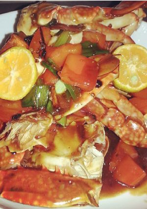 Foto resep kepiting lada hitam