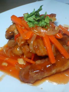 Foto resep gurame tepung asam manis