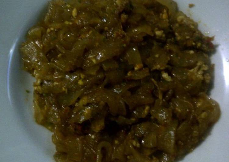 Resep mietiaw goreng pedas bumbu seblak Anti Gagal