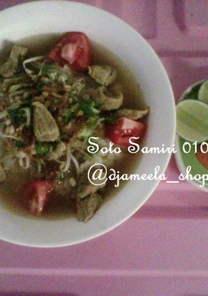 Foto resep Soto Sapi Samiri