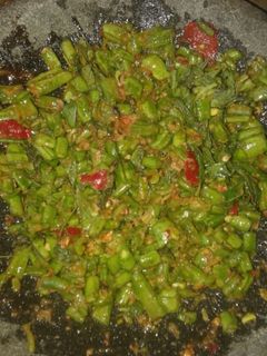 Foto resep sambal pencok kacang panjang