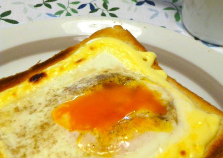 Proses meracik Roti Panggang Telur Mayones dengan Microwave Anti Gagal