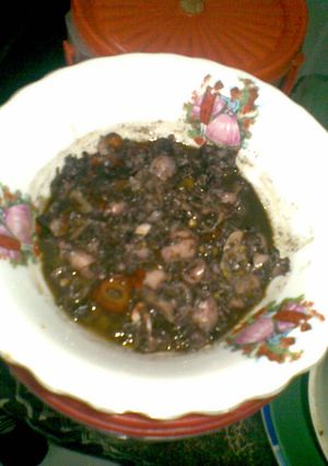 Foto resep Cumi Asin Saus Hitam