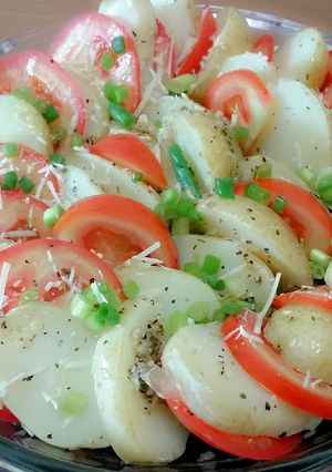 Foto resep Roasted Potatoes with Tomatoes