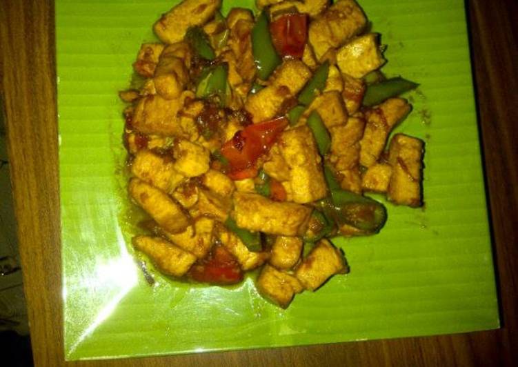 tahu kecap cabe hijau
