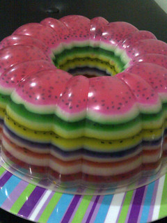 Foto resep Rainbow Puding
