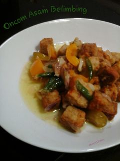 Foto resep Oncom Asam Belimbing
