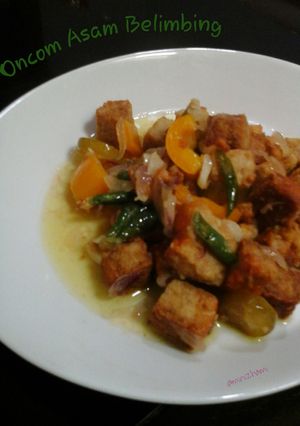 Foto resep Oncom Asam Belimbing
