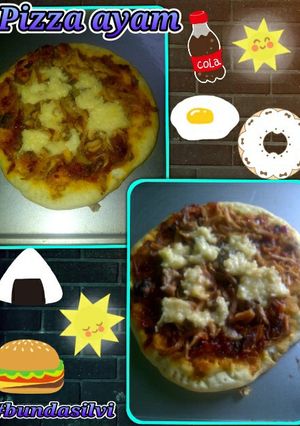 Foto resep pizza ayam simple