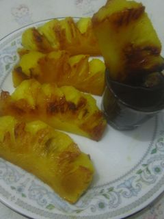 Foto resep Nanas Panggang celup Cokelat