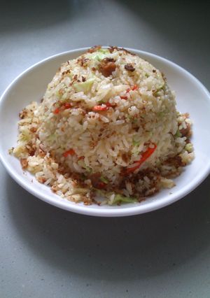 Foto resep nasi goreng praktis :-)