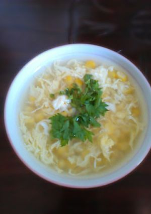 Foto resep Sup Jagung Serabut Telur