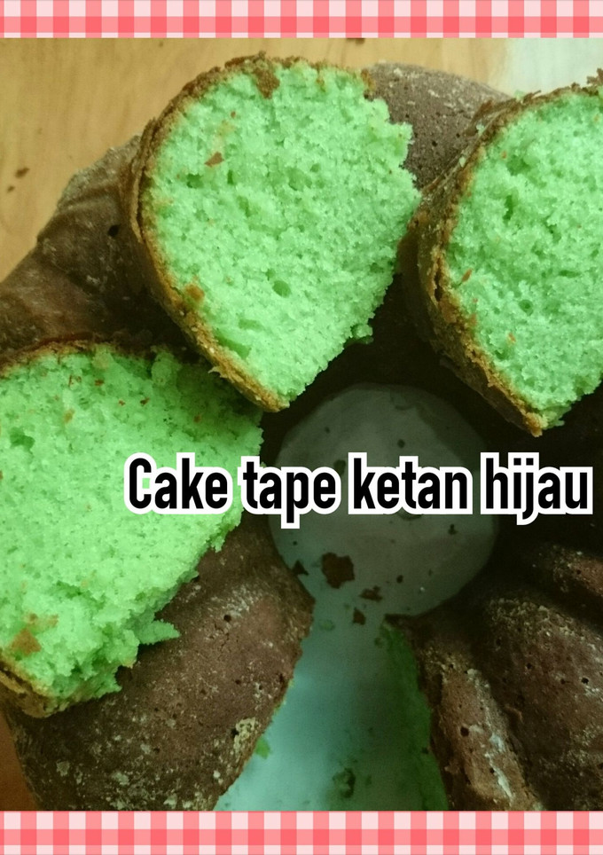 Foto resep Cake Tape Ketan Hijau