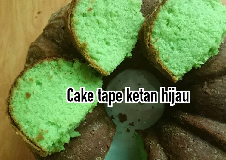 Resep Cake Tape Ketan Hijau Anti Gagal