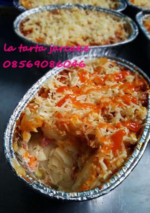 Foto resep macaroni schotel bolognese